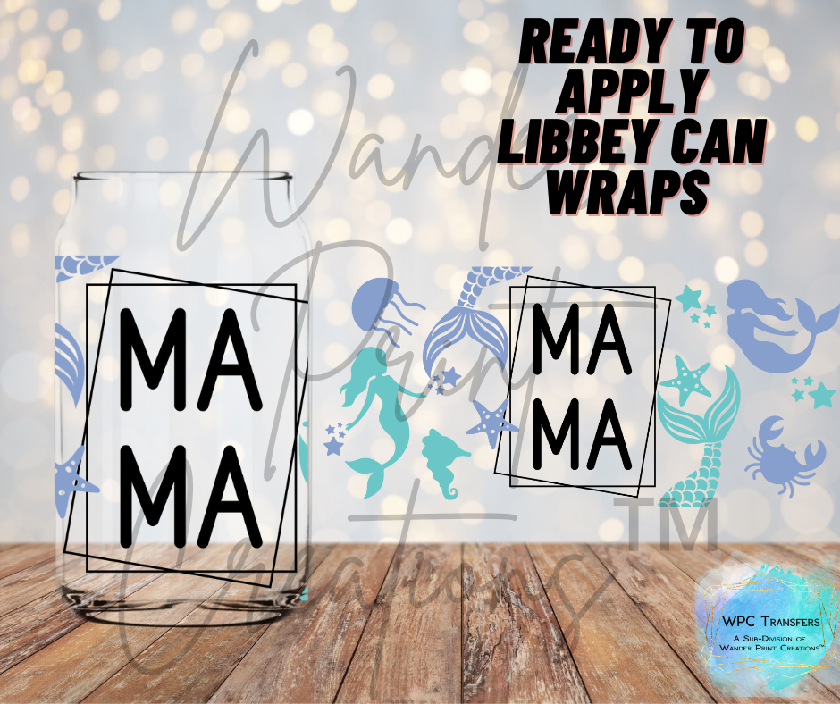 Mermaid Mama Libbey Vinyl Wrap