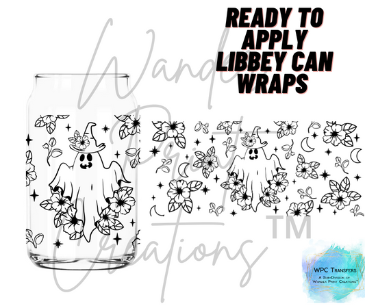 Floral Ghost Libbey Vinyl Wrap