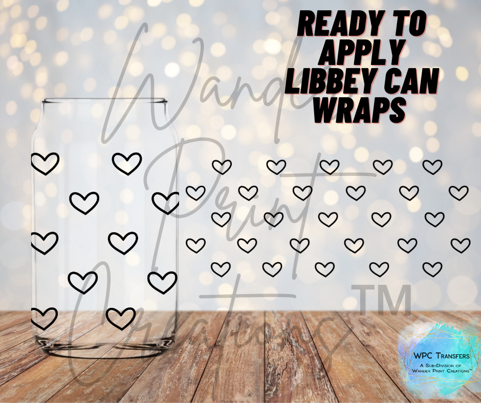 Black Hearts Libbey Vinyl Wrap