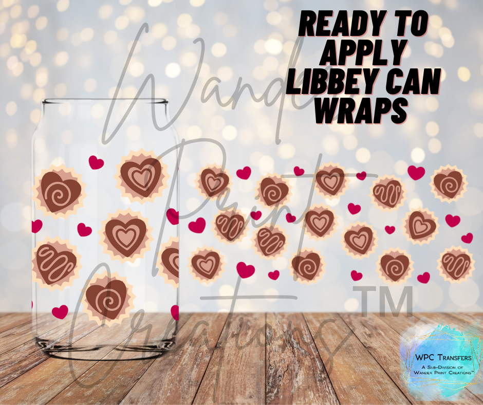 Doughnut Hearts Libbey Vinyl Wrap