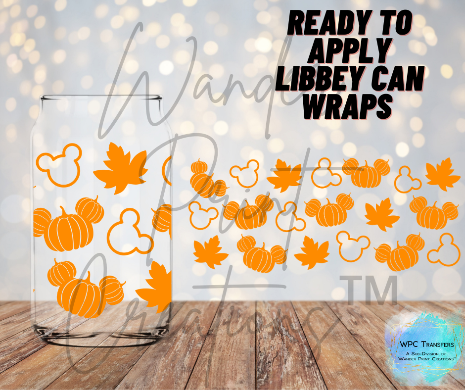 Pumpkin Mouse Libbey Vinyl Wrap