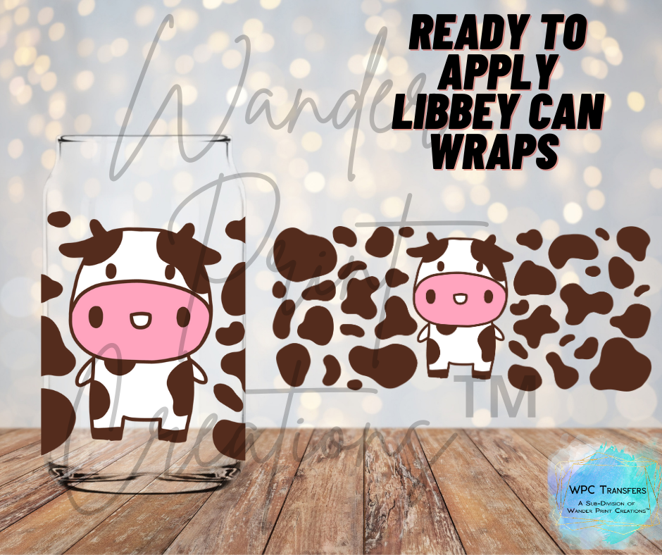 Brown Friendly Cow Libbey Vinyl Wrap