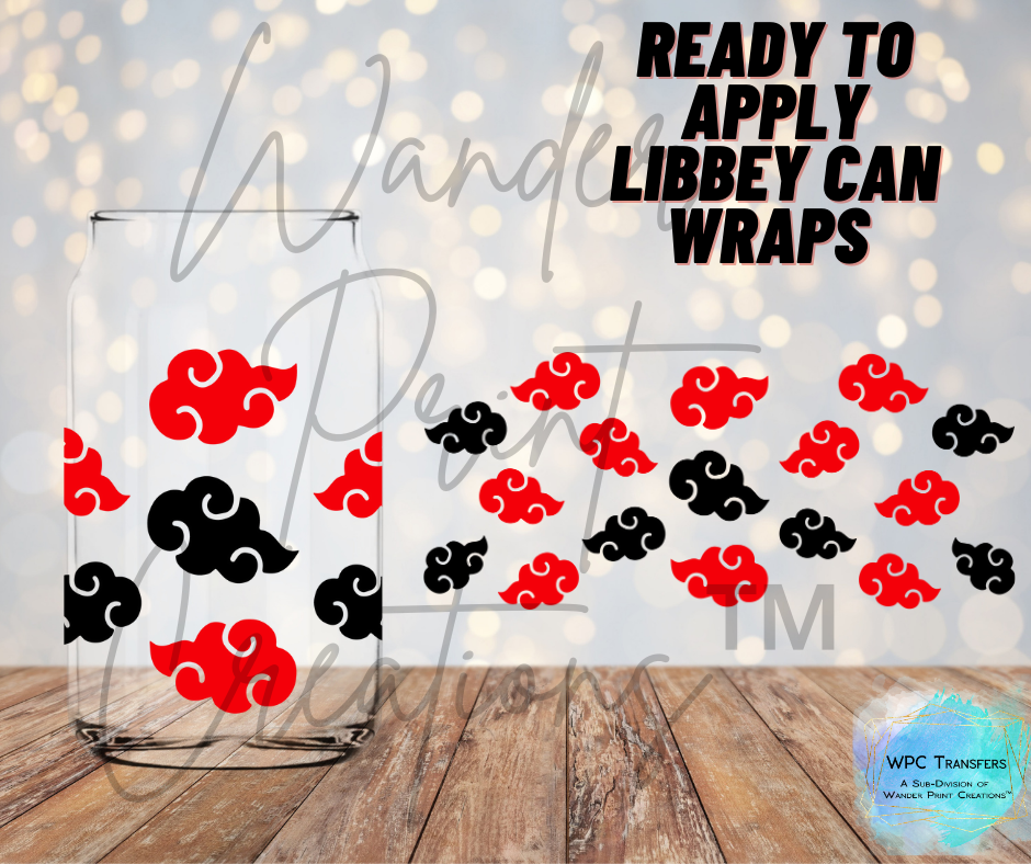 Anime Clouds Libbey Vinyl Wrap