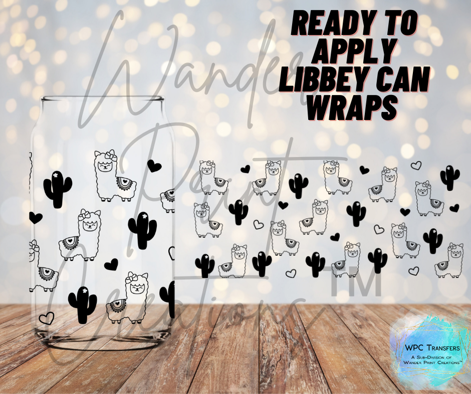 llama Love Libbey Vinyl Wrap