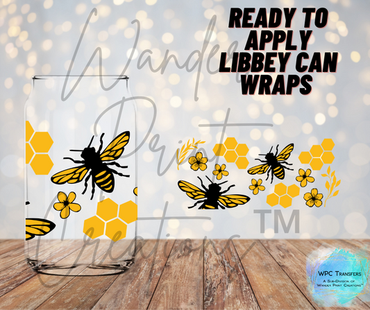 Bee & Honeycomb  Libbey Vinyl Wrap