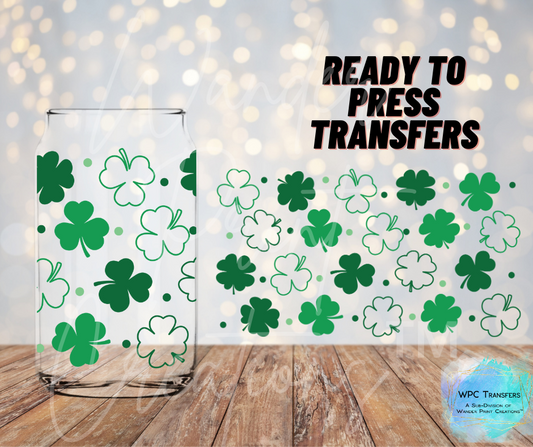 St. Patty's Clover Sublimation Transfer