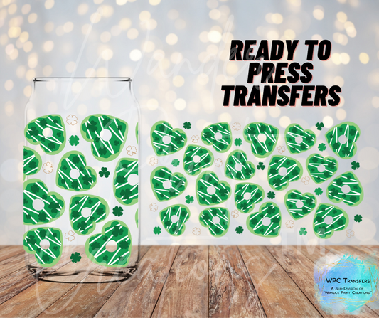 St Patty's Doughnuts Sublimation Transfer