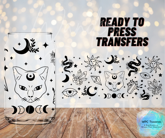 Mystical Cat Magic Sublimation Transfer