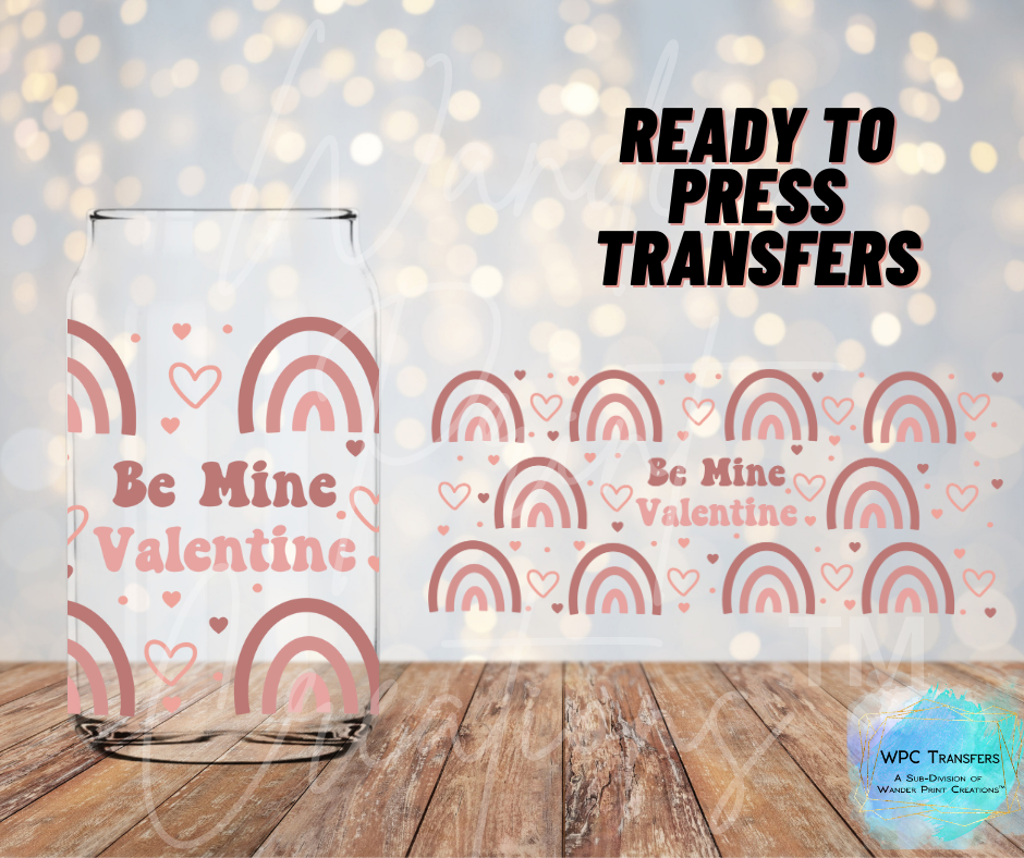 Be Mine Valentine Sublimation Transfer