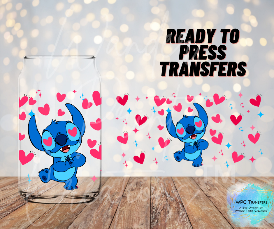 Valentines Stitch Sublimation Transfer