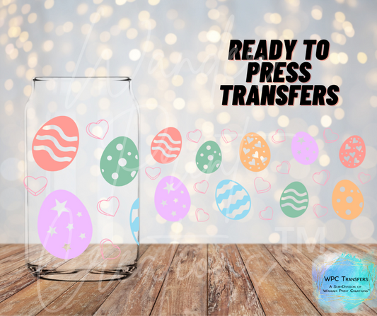 Colorful Easter Eggs Sublimation Transfer