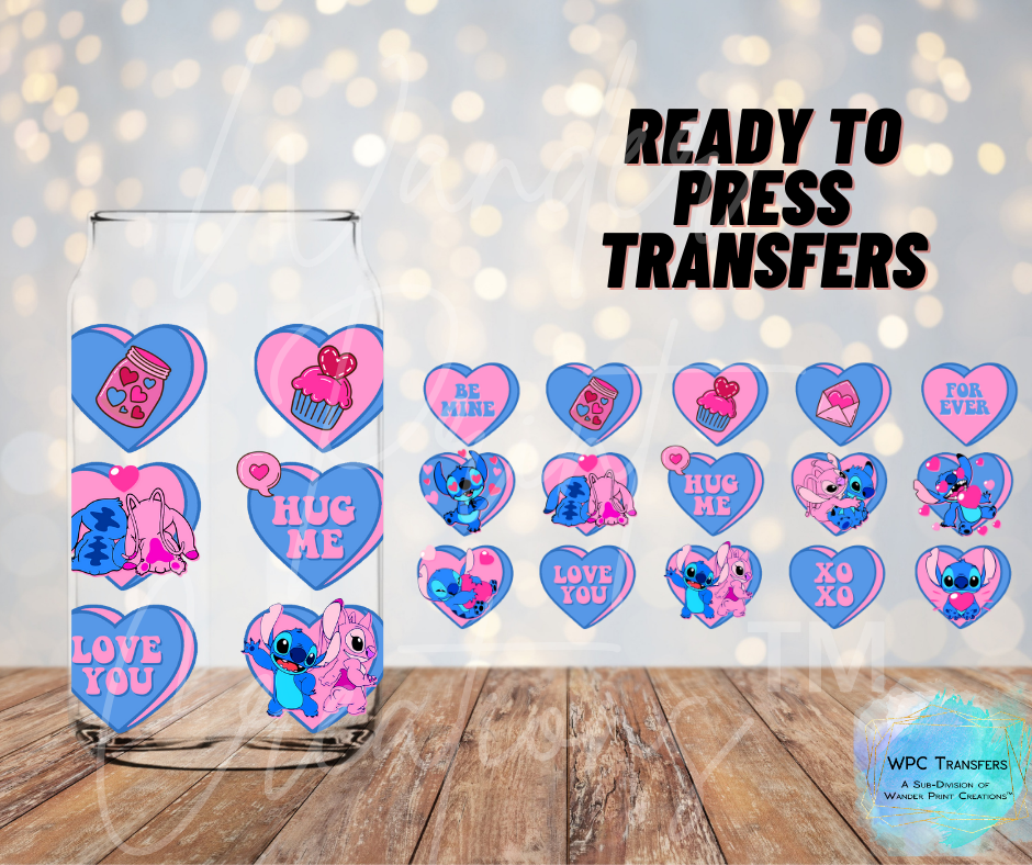 Valentines Stitch Sublimation Transfer