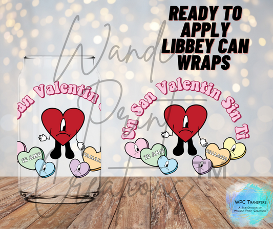 Bad Bunny Valentine Libbey Vinyl Wrap