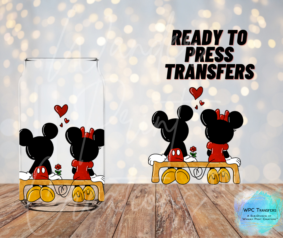 Mouse Valentines Sublimation Transfer