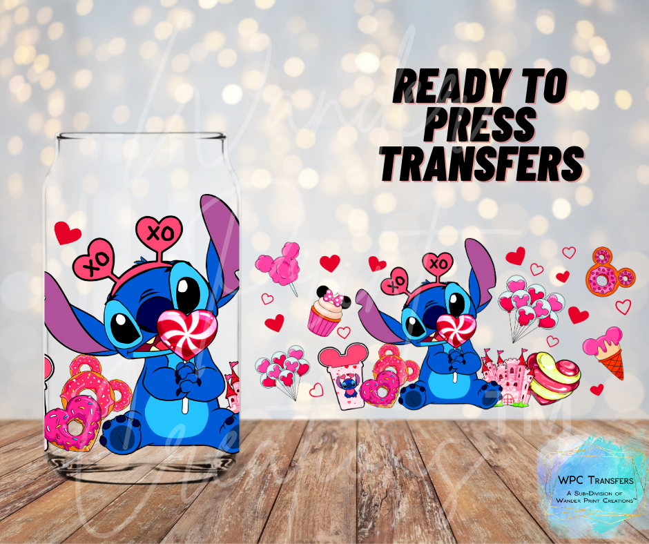 Valentines Stitch Sublimation Transfer