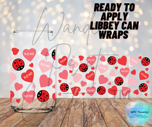 Ladybug Valentine Libbey Vinyl Wrap