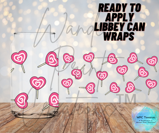 Sucker Hearts Libbey Vinyl Wrap