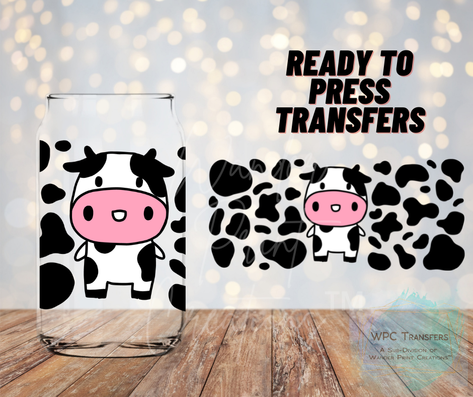 Friendly Cow Sublimation Transfer