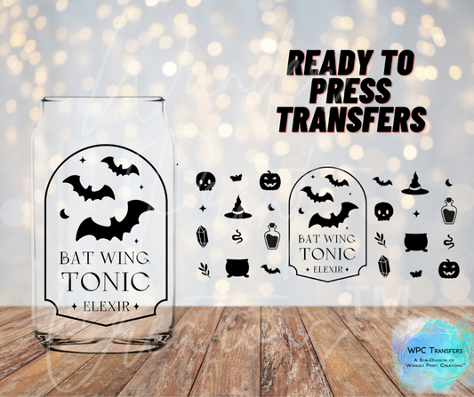 Bat Wing Tonic  Sublimation Transfer