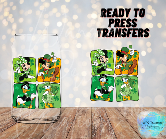 St.Patty Mouse Friends Sublimation Transfer