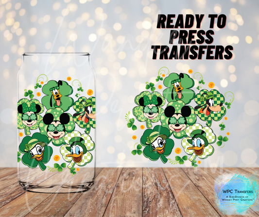 Mouse Friends Clover Sublimation Transfer