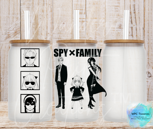 Spy X Family 16oz Libbey Glass Can