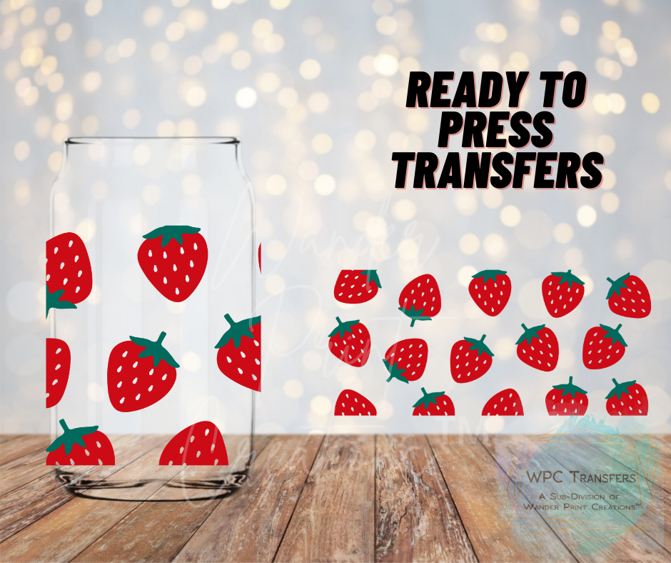 Strawberry Sublimation transfer