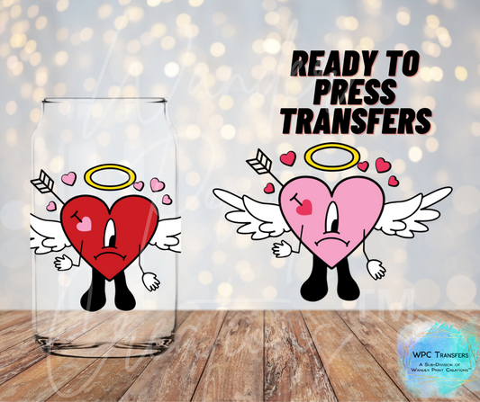 Bad Bunny Hearts Sublimation Transfer