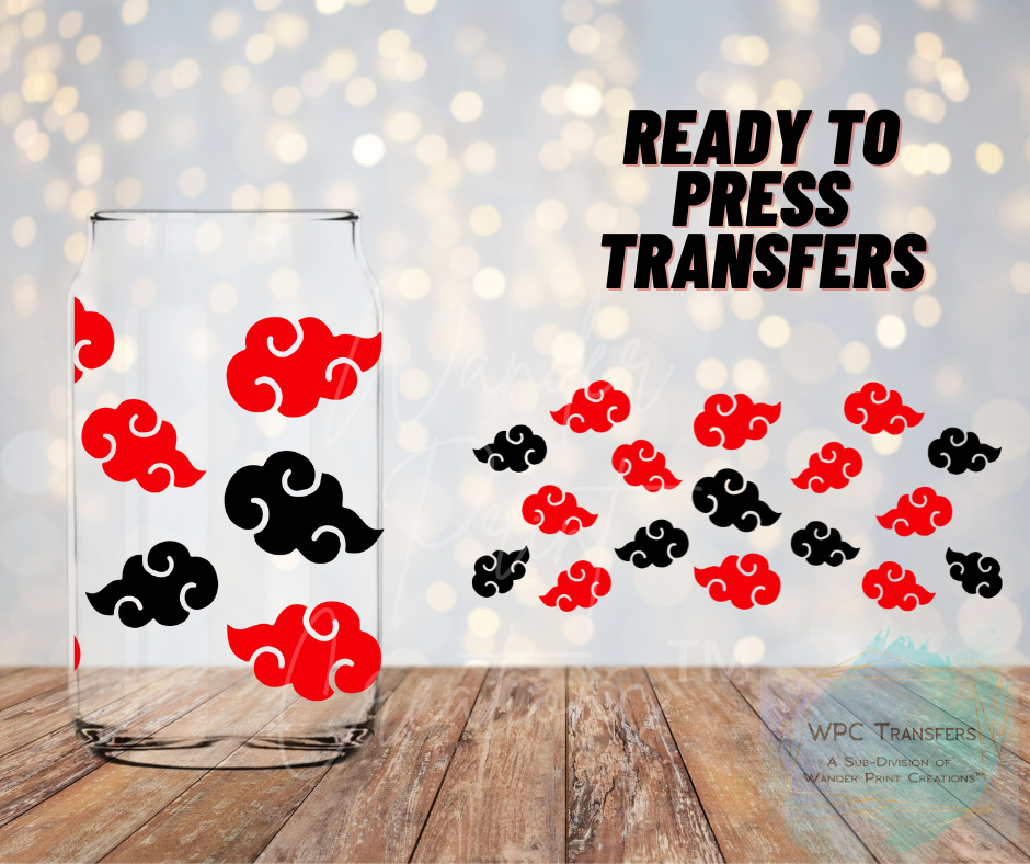 Anime Clouds Sublimation Transfer