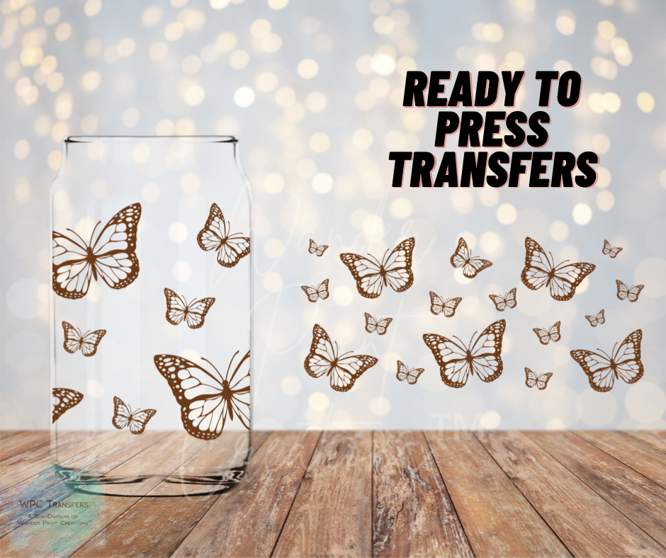 Brown Butterfly Sublimation Transfer