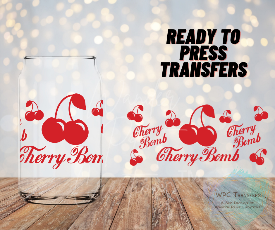 Cherry Bomb Sublimation Transfer