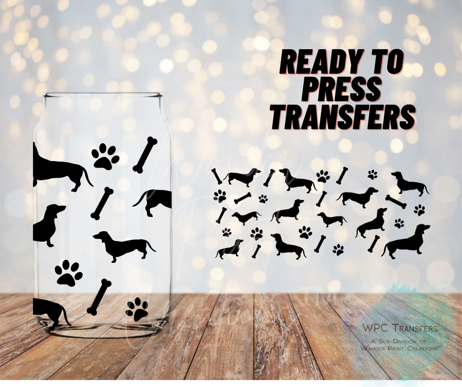 Dachshund dog Sublimation Transfer