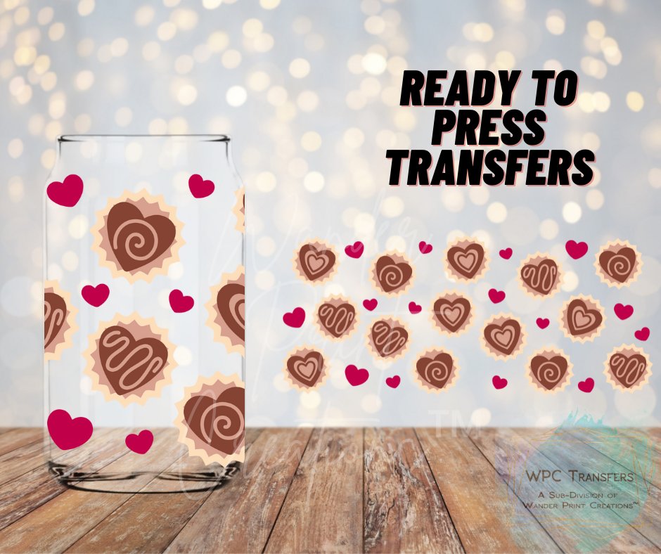 Doughnut Hearts Sublimation Transfer