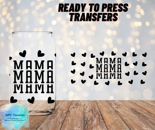 Mama Hearts Sublimation Transfer